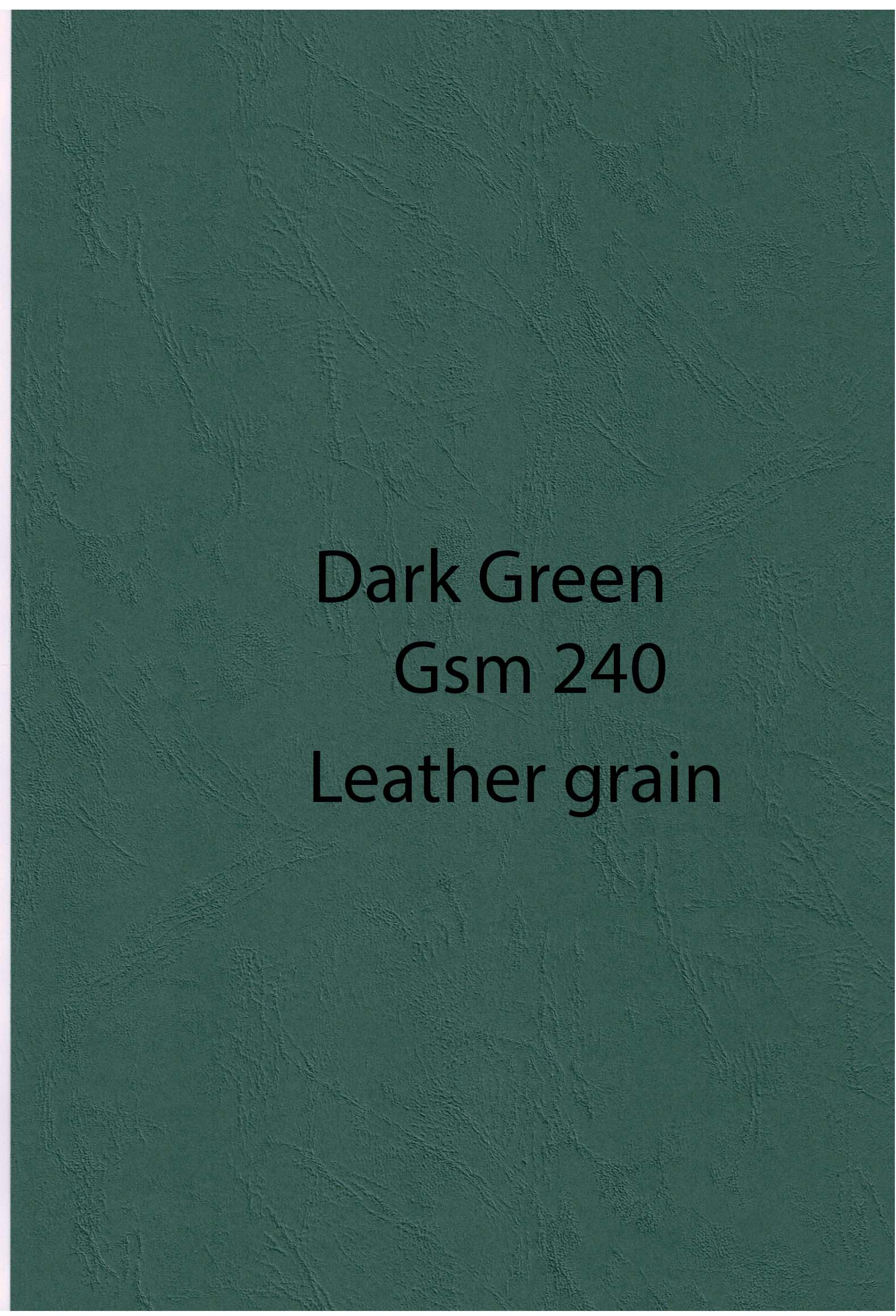A4 dark green Leather Gr 250 g 10 pack
